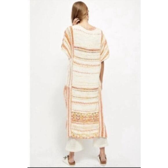 Free People Crochet Knit Dress Kaftan Coverup - Picture 8 of 16